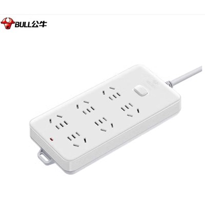 公牛（BULL) 插座 109k-5 新國標插座/插線板/插排/排插/接線板/拖線板 6位總控全長5米